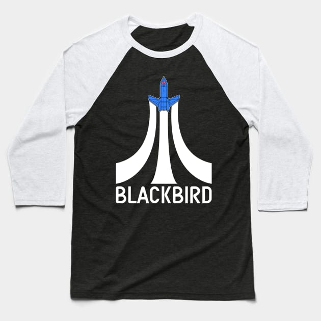 Blackbird Jet Baseball T-Shirt by artoflucas